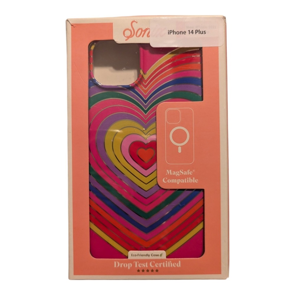 F5. Sonix MagSage Case For Apple iPhone 14 Plus - Rainbow Hearts